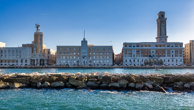 Bari: 1930s buildings on the Nazario Sauro seafront