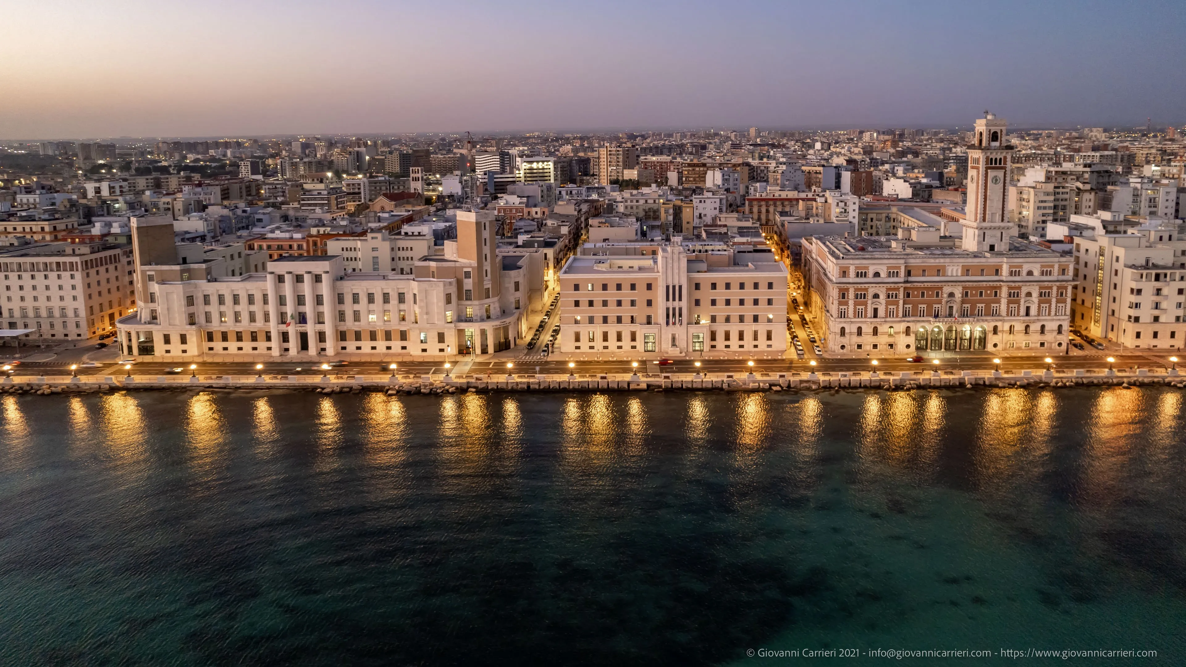 Aerial view of the City of Bari