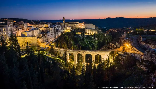 Gravina Puglia, Ponte Acquedotto al Tramonto