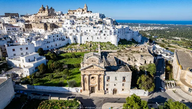 Ostuni photographed with drone
