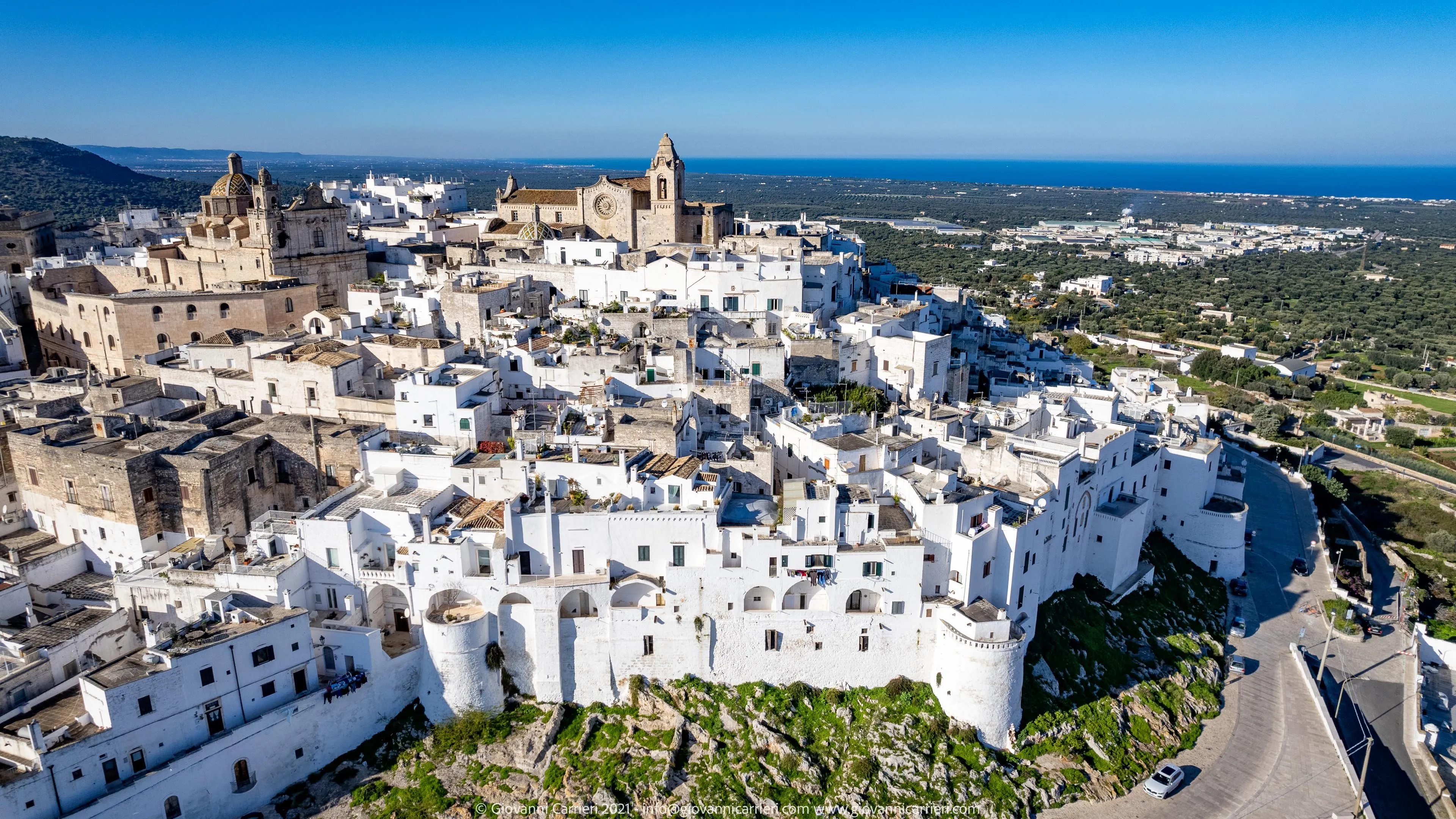 Aerial photo of Ostuni