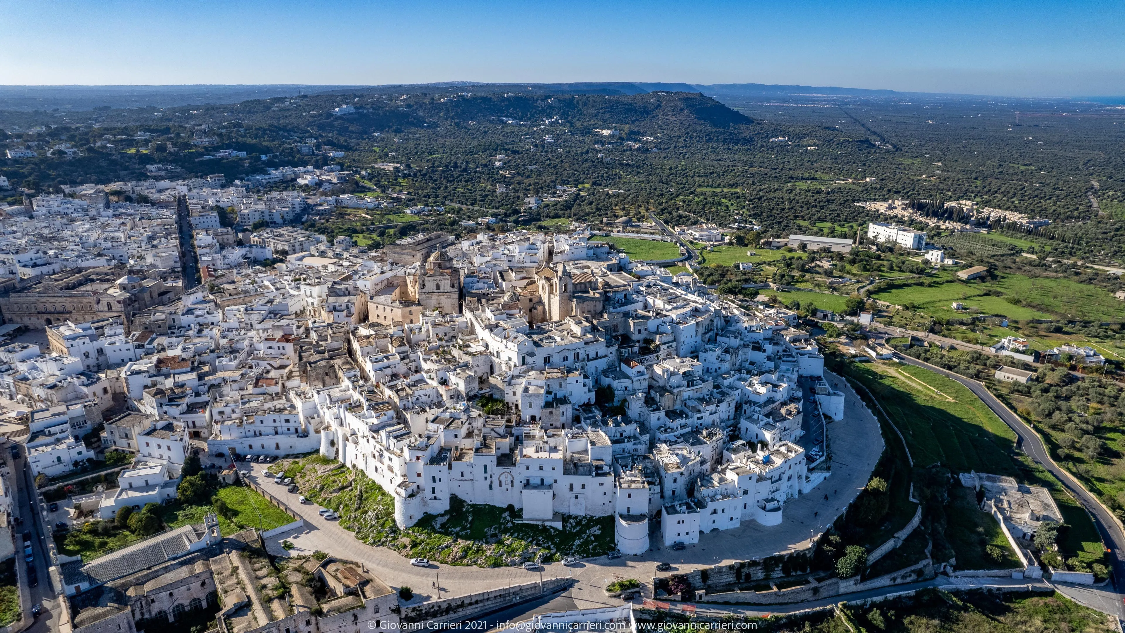 Ostuni, air view