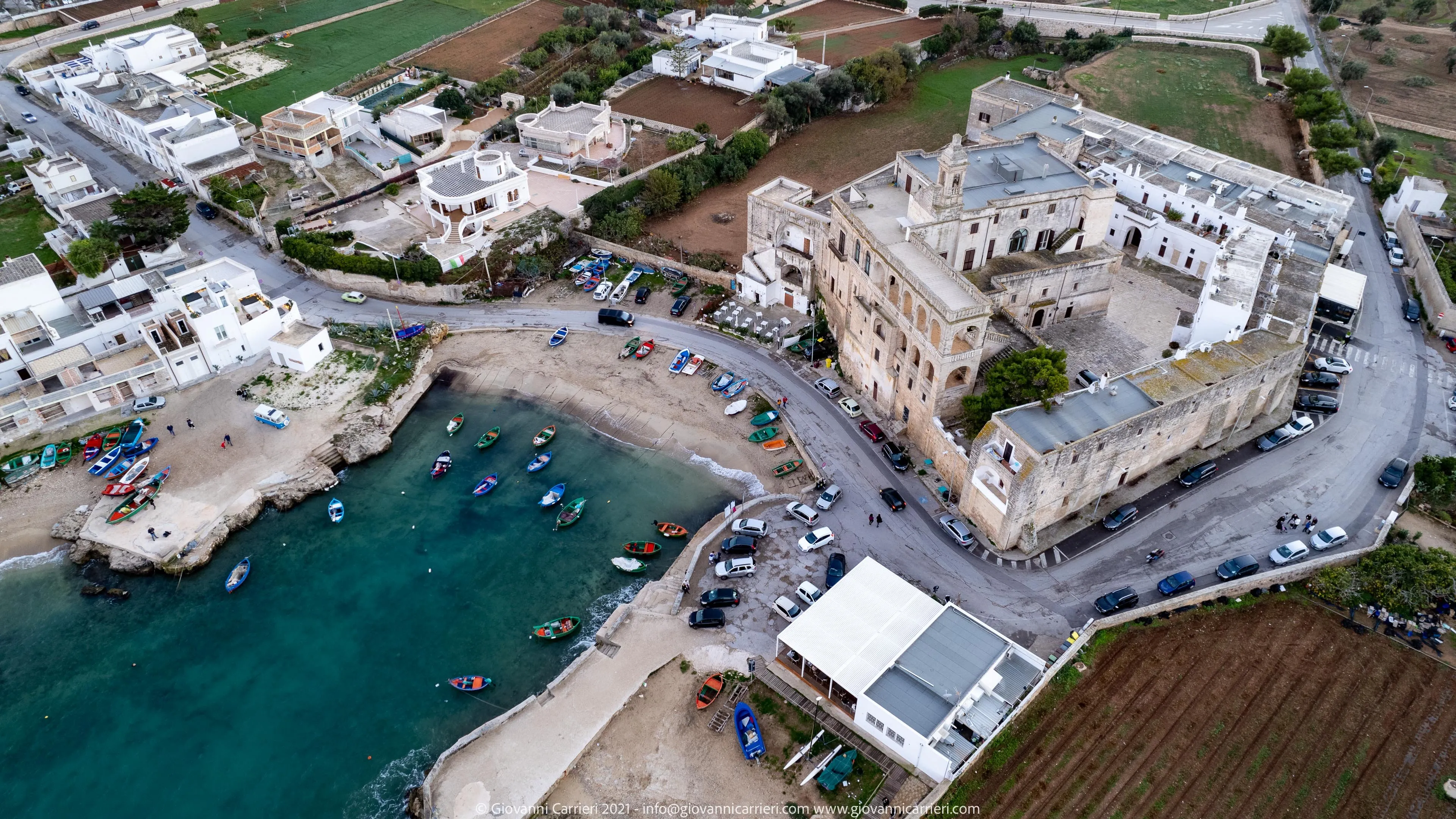 Vista aerea dell'Abbazia di San Vito