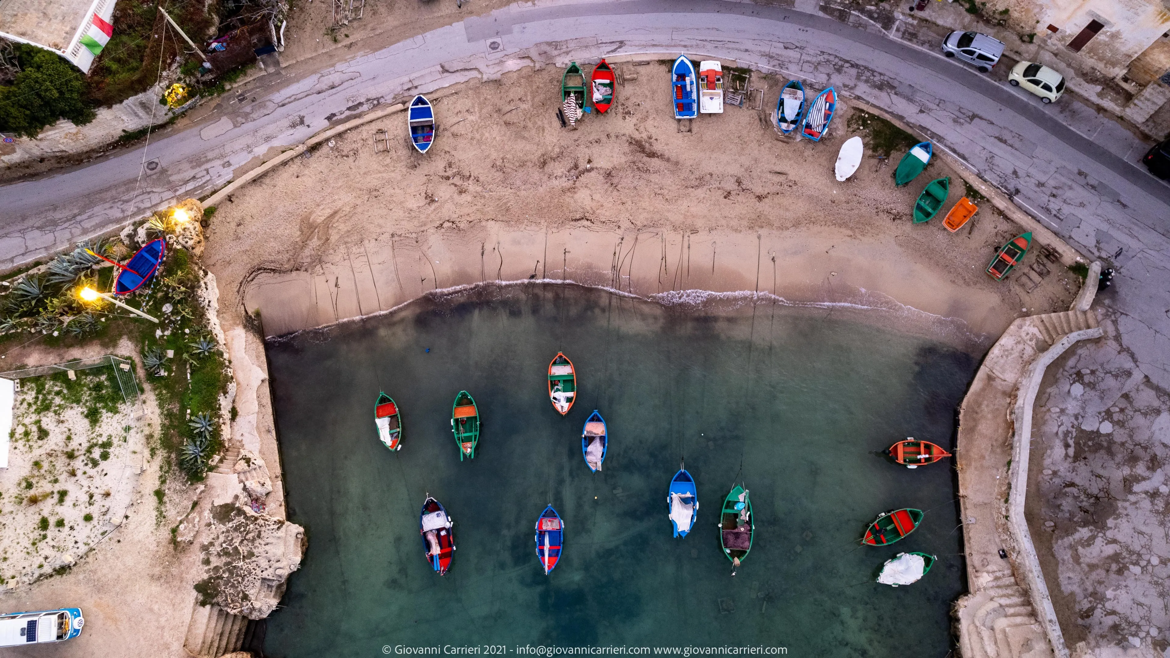 La spiaggia di San Vito, vista verticale