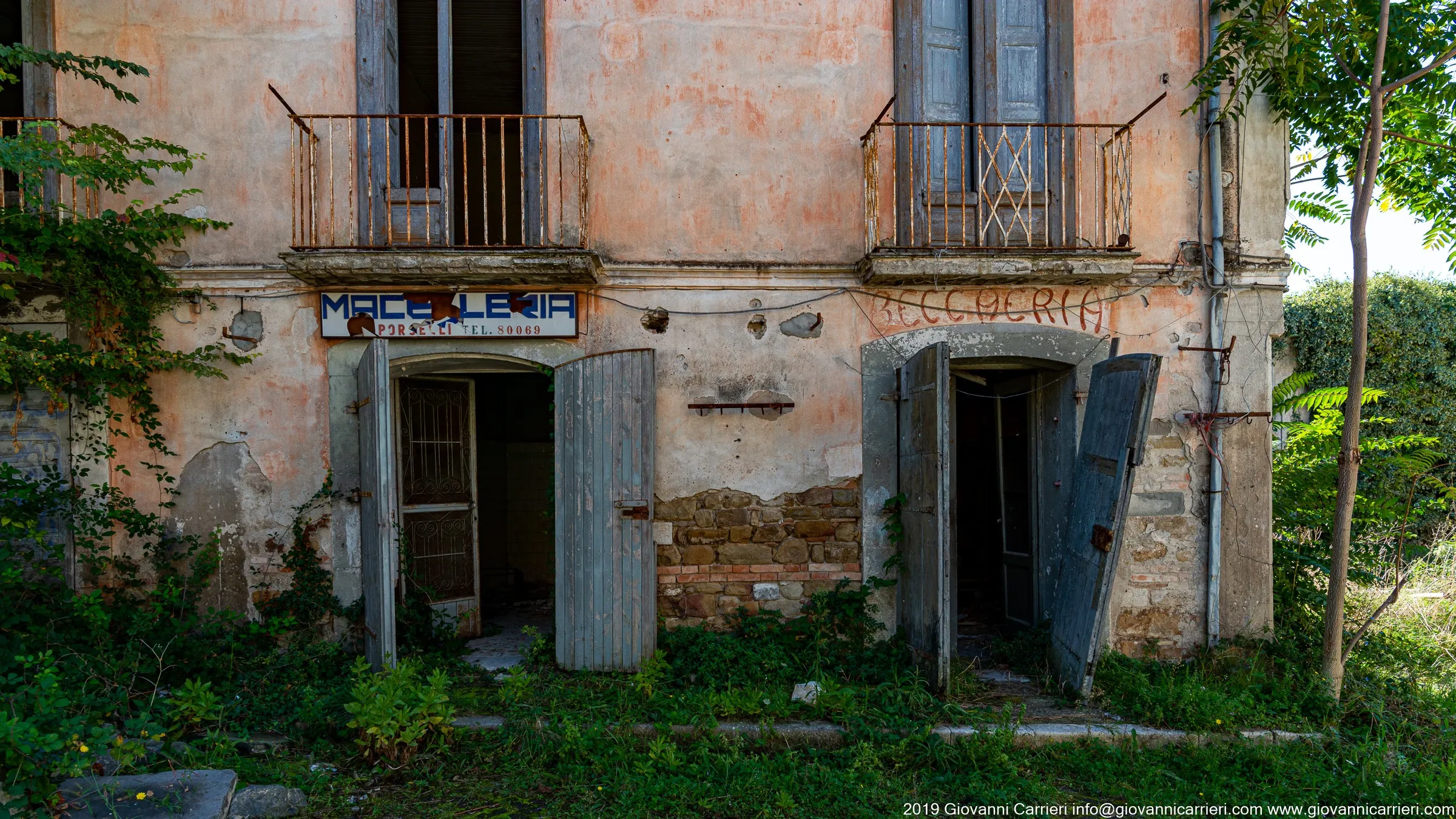 Abandoned shops in Apice Ghost Town