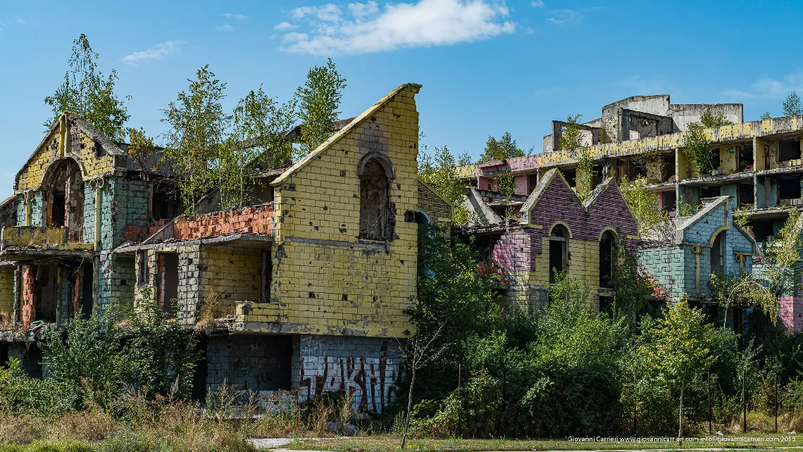 Hit and burned in Mostar