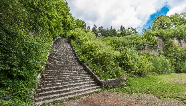 The Mauthausen Death Scale: Prisoners were forced to take a granite block for 186 steps to the top of the quarry