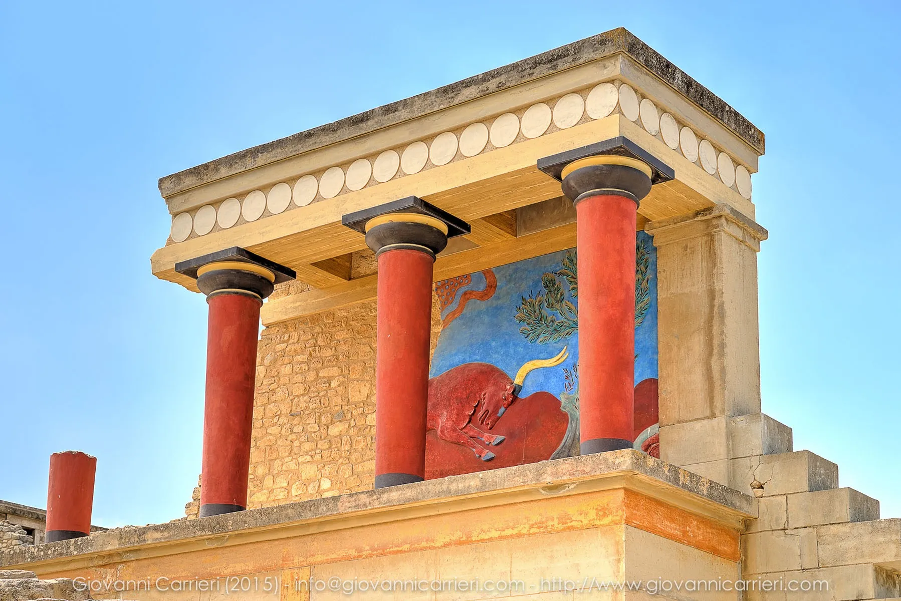 Entrata nord del palazzo di Cnosso 