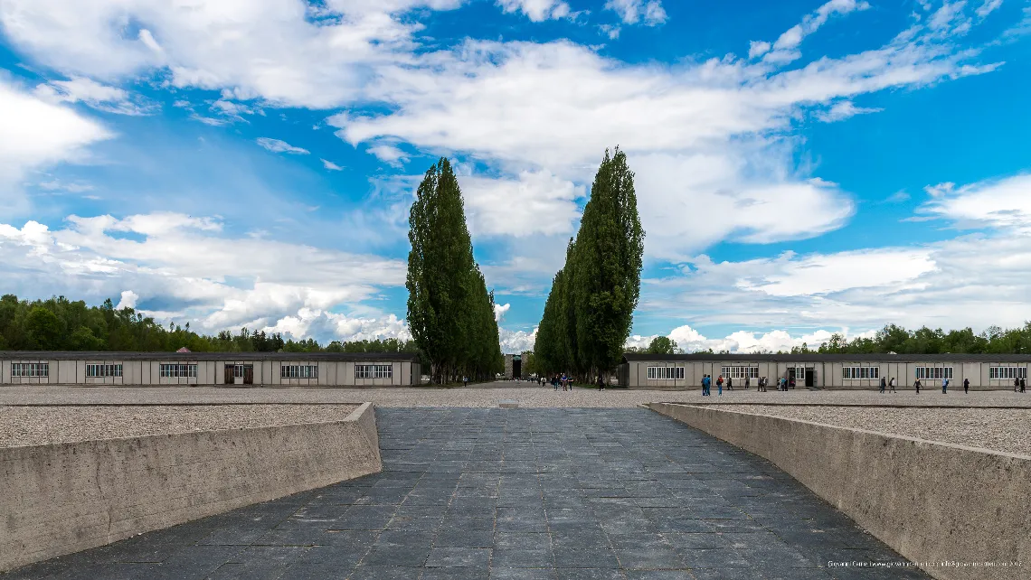 The appellplatz of Dachau