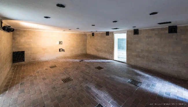 Dachau gas chamber, internal view