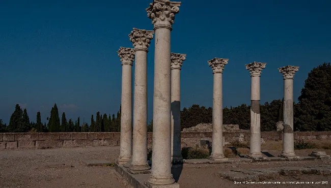 Capitals and columns of Asclepeion