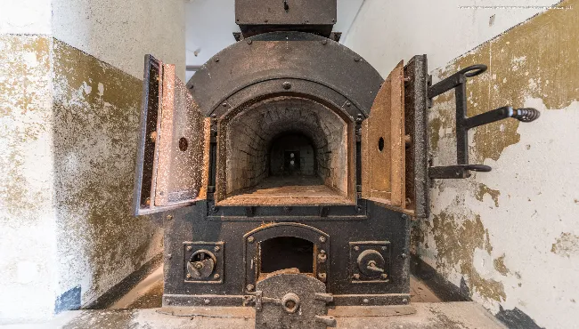 Crematorium oven. Mittelbau-Dora