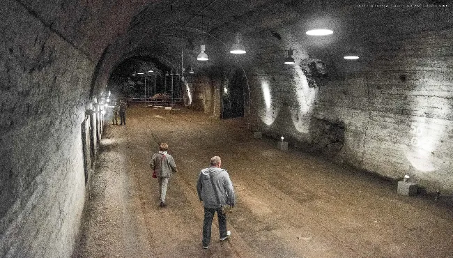 The underground corridors of the factory, Mittelbau-Dora