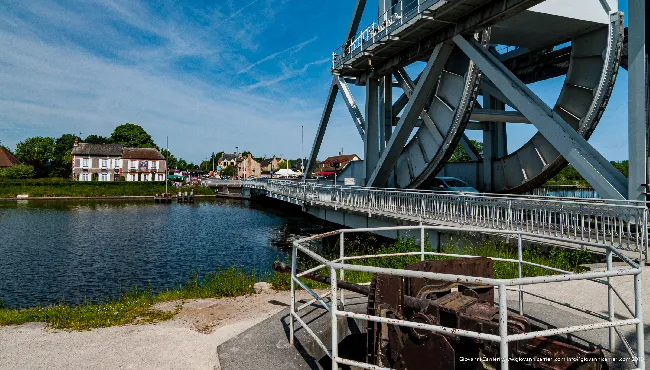 The Pegasus Bridge near the town of Ouistreham - Operation Deadstick