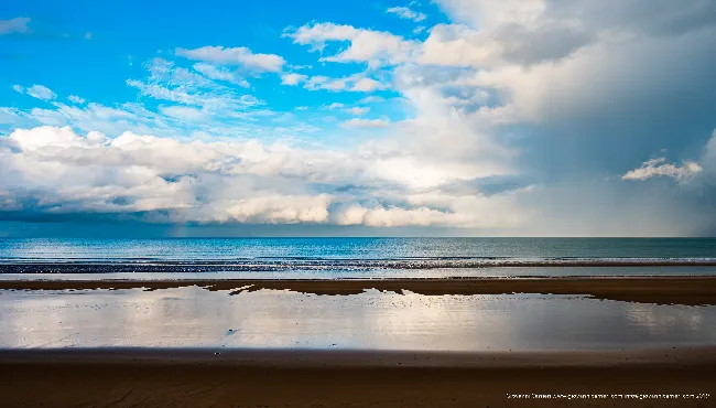 Sunset at Omaha Beach - Invasion of Normandy