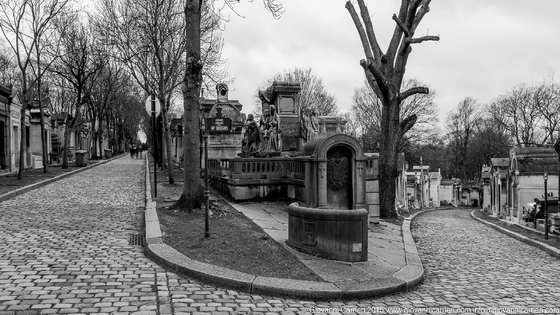 Streets of the division 68 in Père-Lachaise