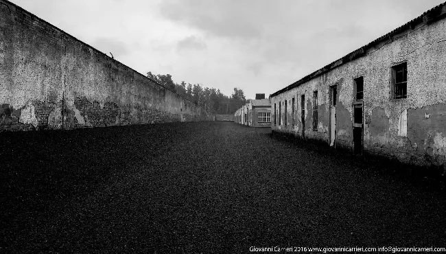 The wall of the Ravensbrück and its black soil