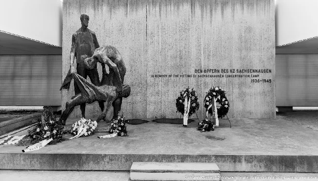 The memorial at the gas chambers
