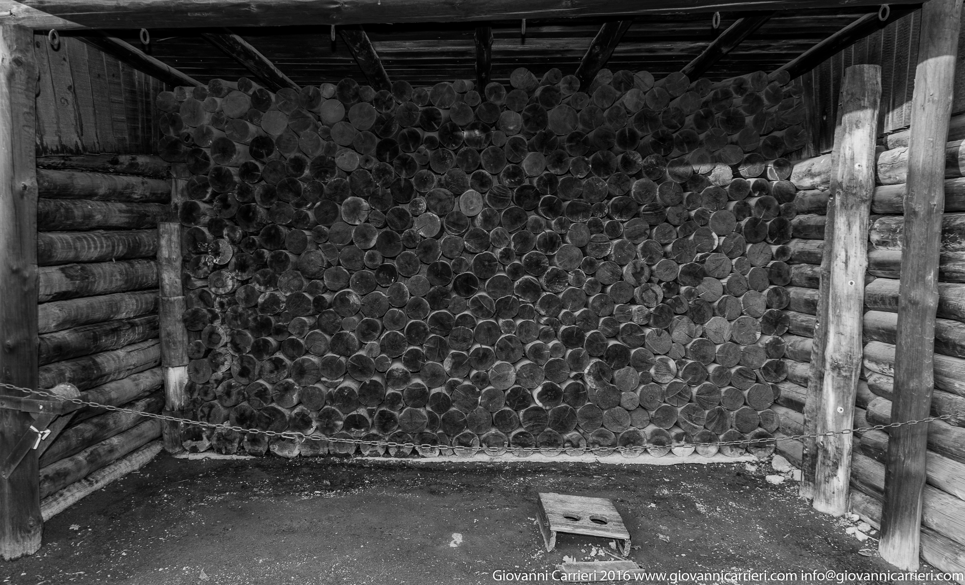 Interno della trincea delle esecuzioni