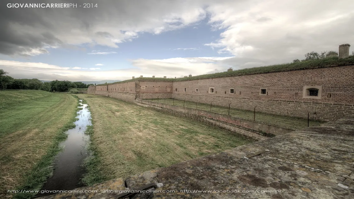 Il perimetro della fortezza piccola Theresienstadt