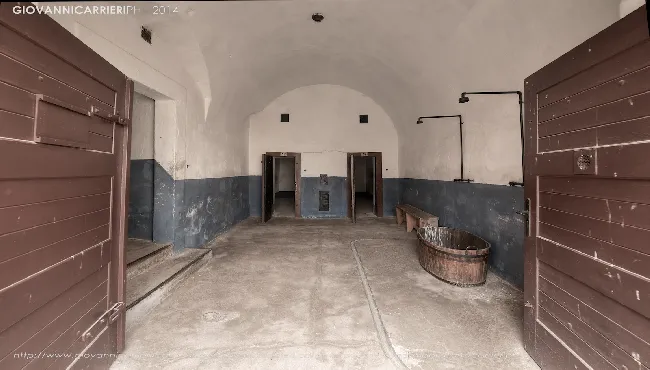 The bathrooms in the isolation cells - Theresienstadt