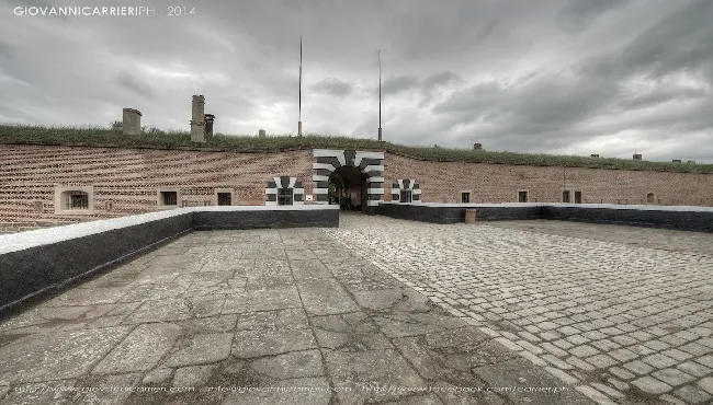 The entrance to the concentration camp of Theresienstadt