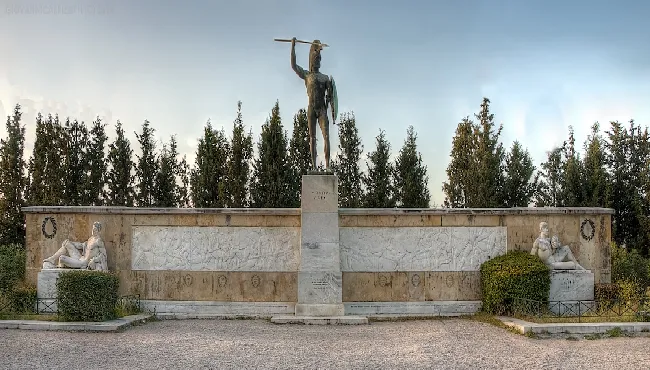 The memorial of the Battle of Thermopylae