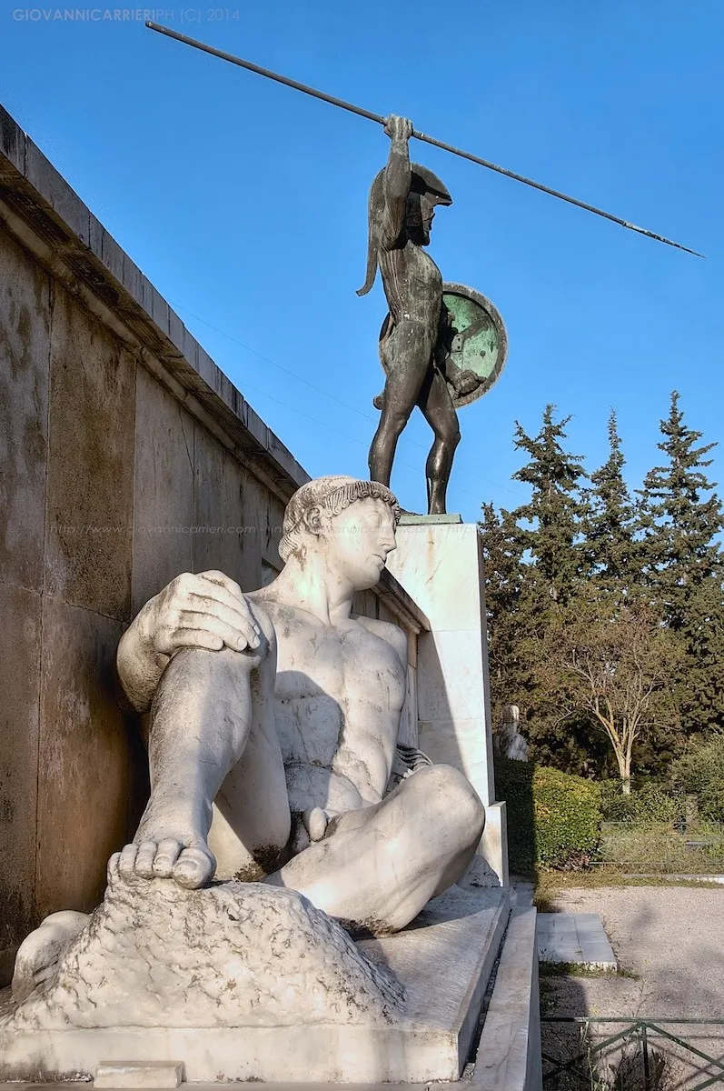 "The Eurotas river" in the Leonidas Memorial