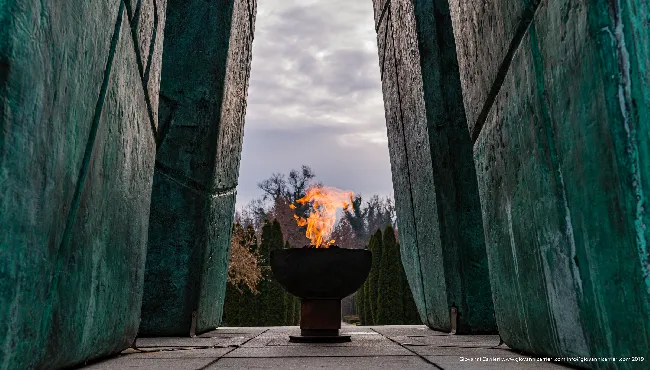 Eternal flame in Vukovar cemetary