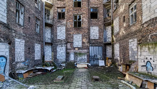 A courtyard of the Ghetto