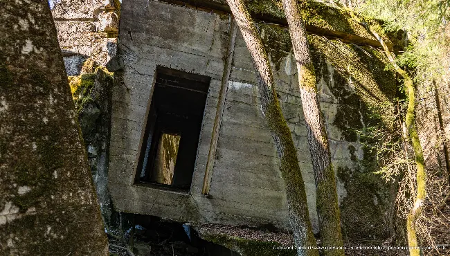 Il bunker antiaereo destinato agli ospiti