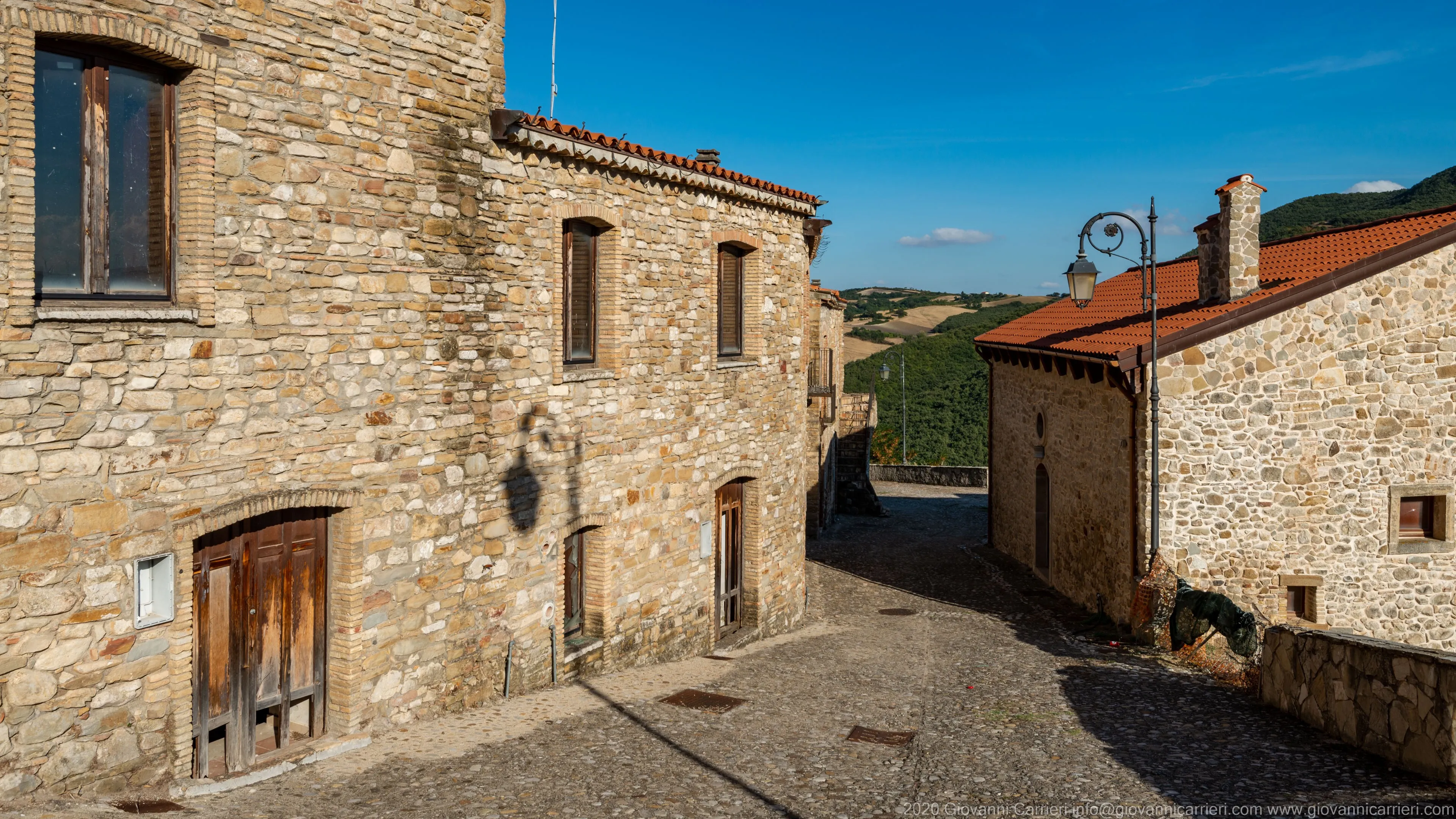 Il panorama da Accadia