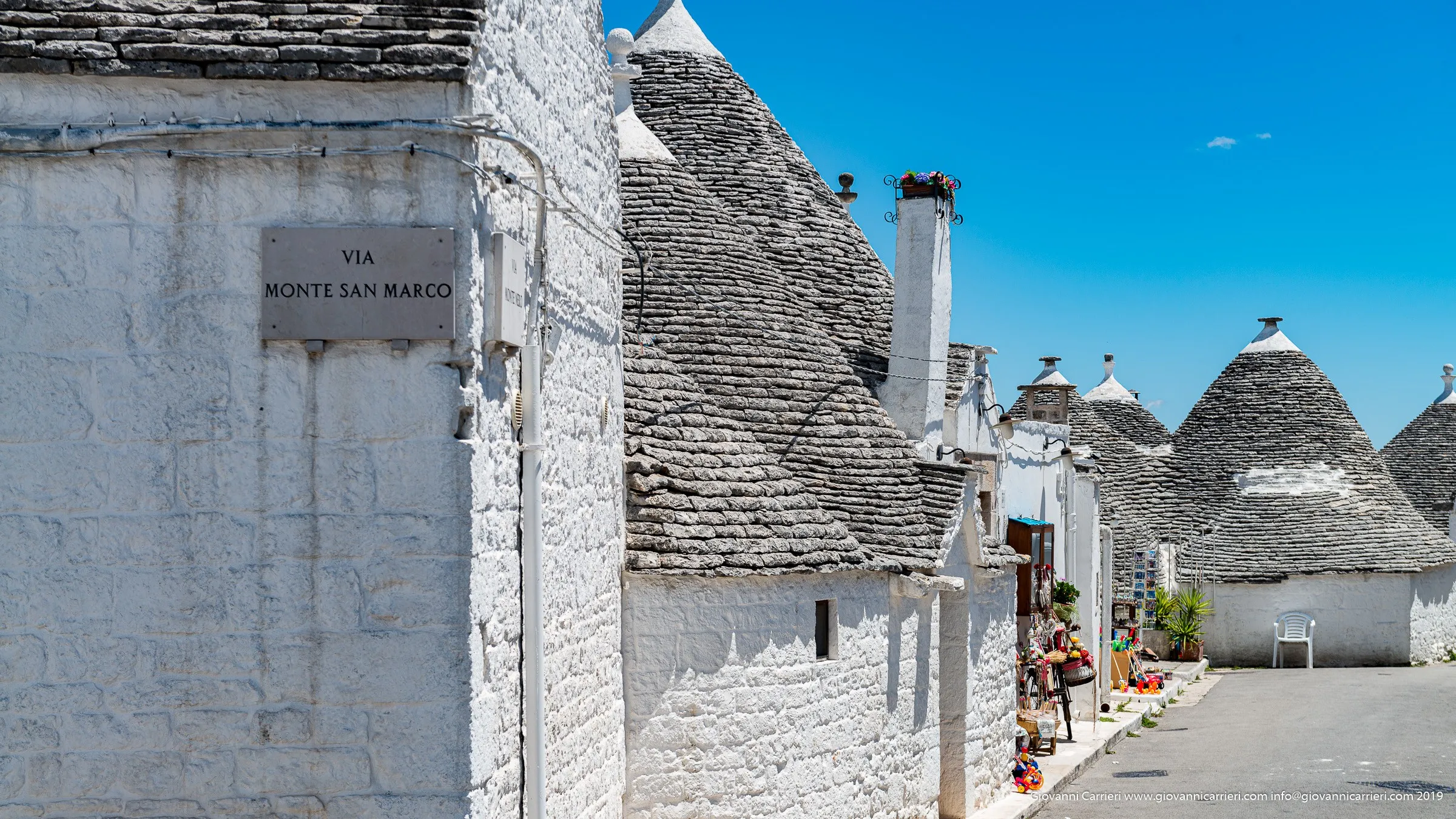 The roof of a Trullo