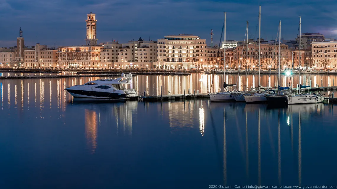 The promenade of Bari