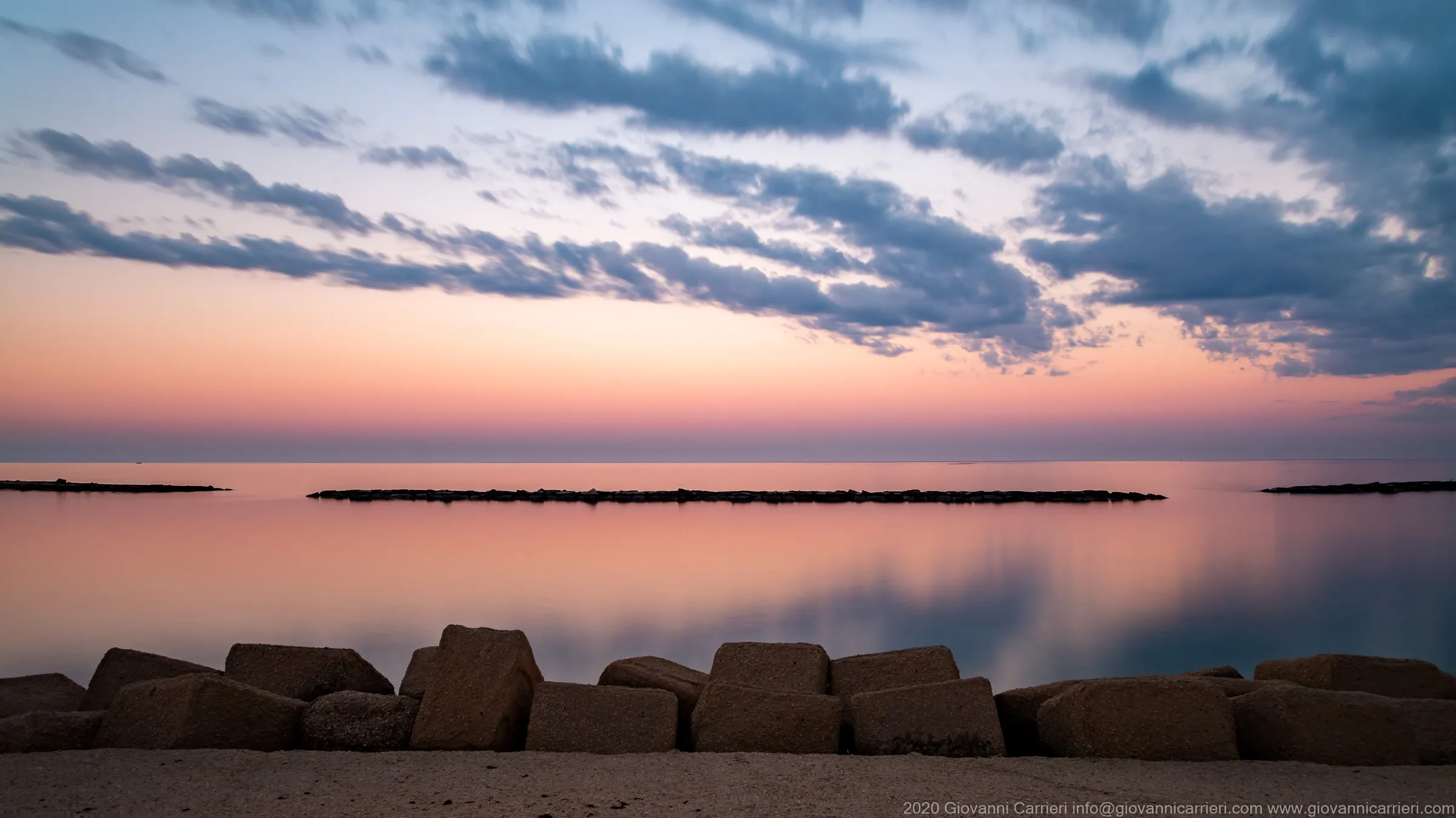 The breakwater of the seafront, Bari