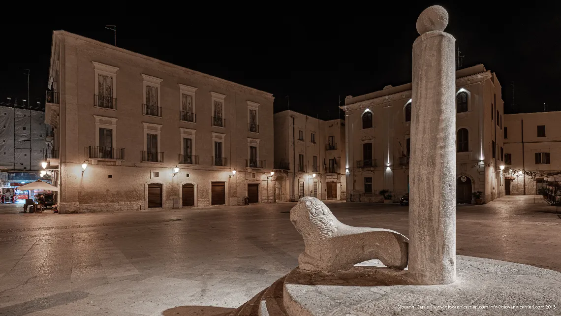 Column of the infamous in old Bari