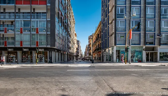 Via Sparano da Bari vista da Corso Vittorio Emanuele