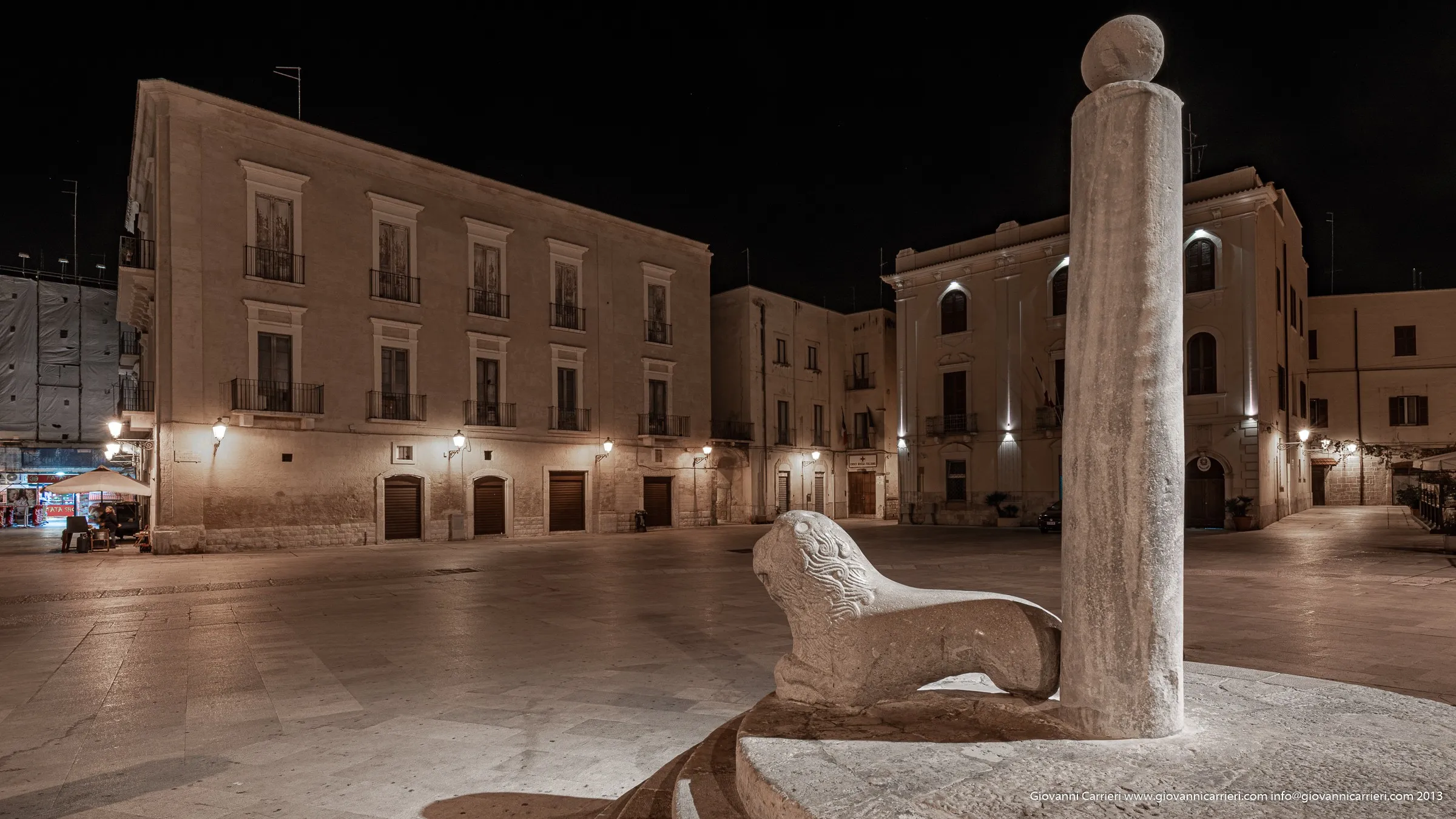 Column of the infamous in old Bari