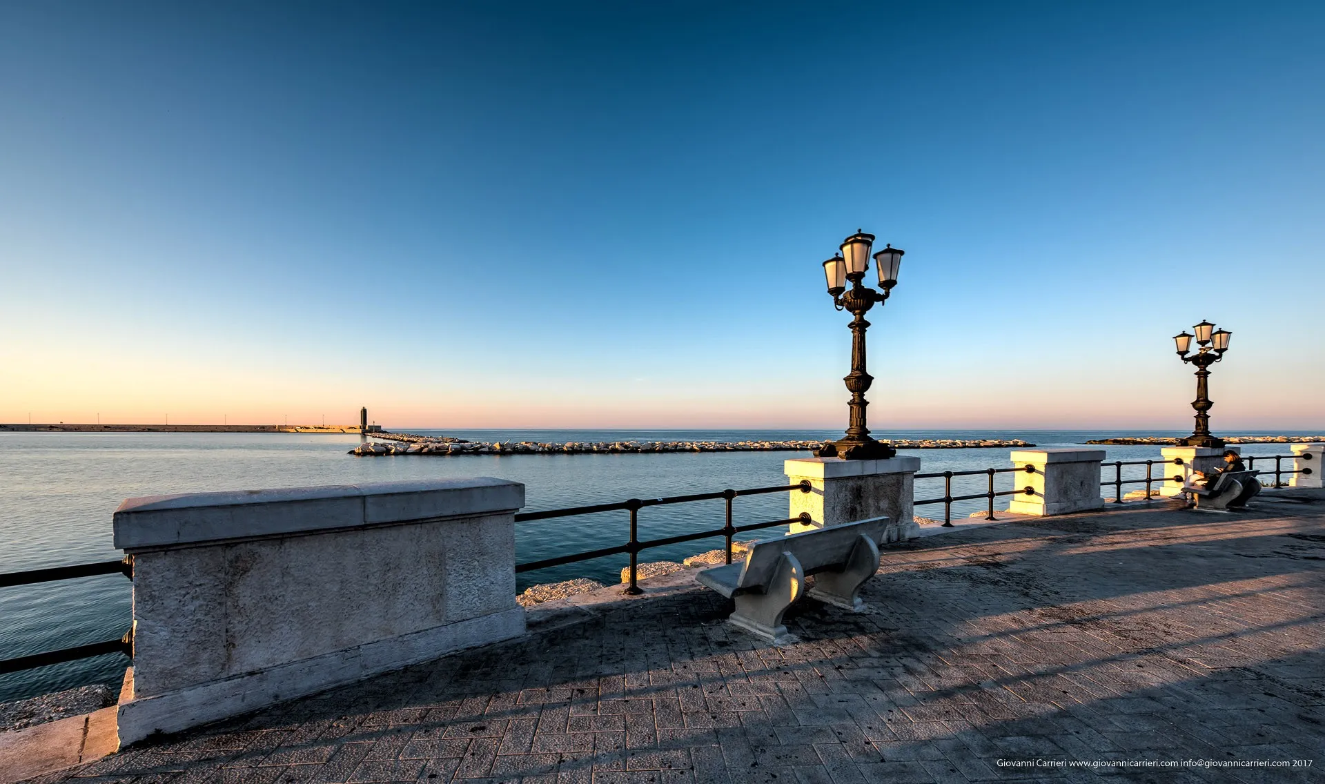 The waterfront of Bari seen from Largo Luigi Giannella