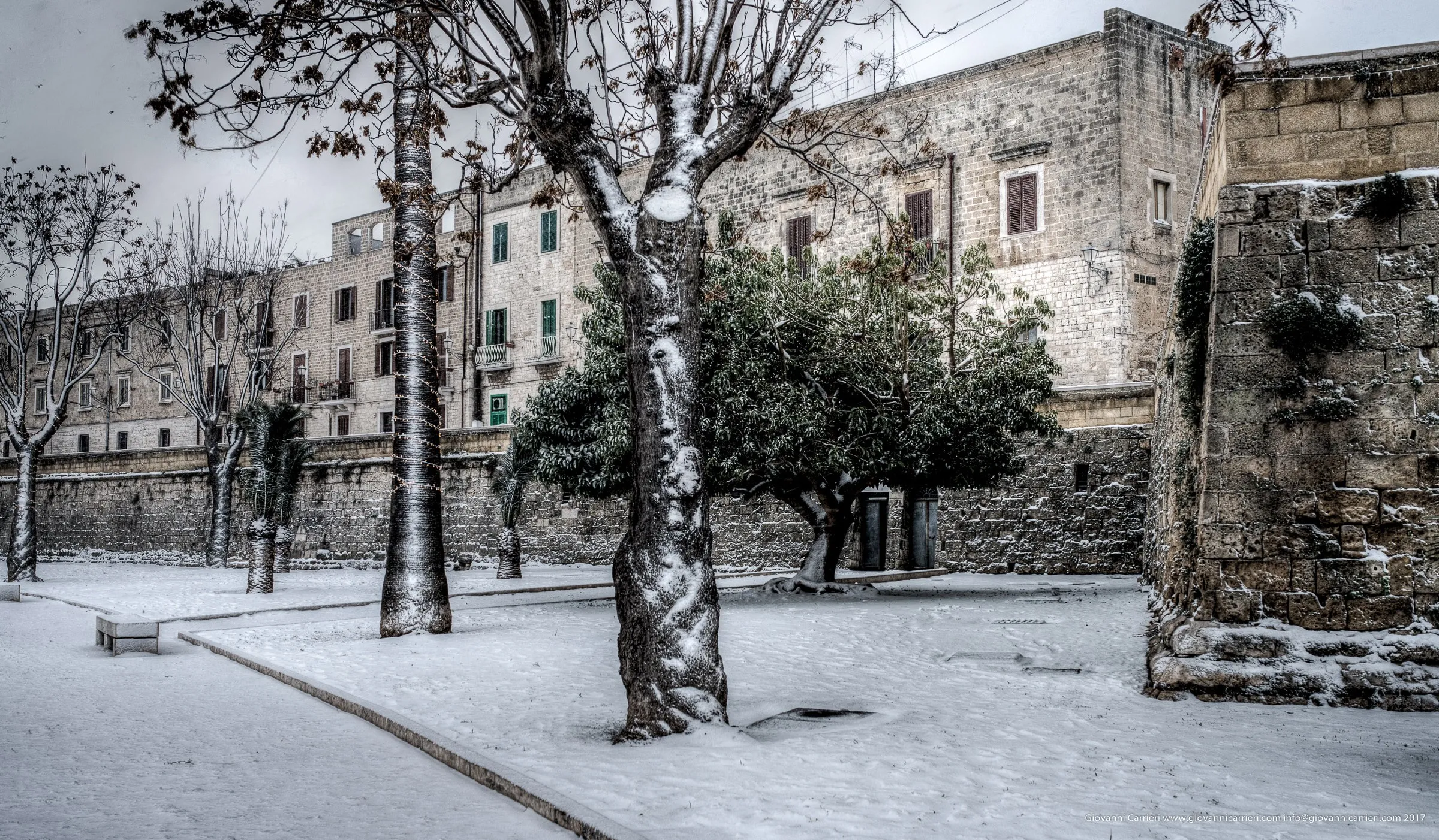 The snowfall of 07.01.2016