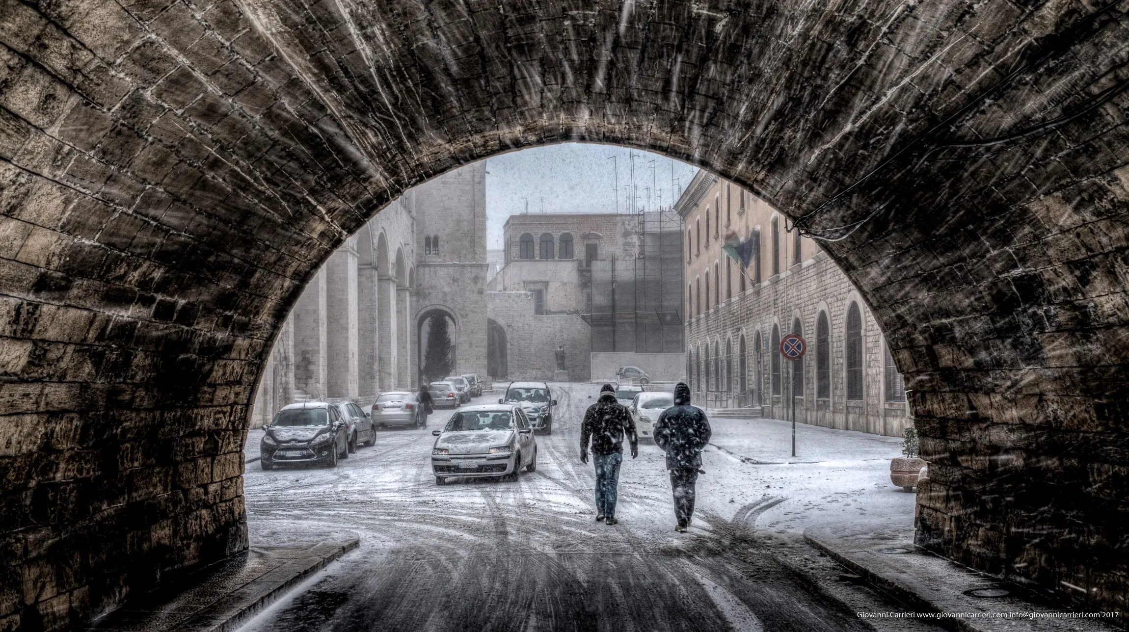 Snowfall on Bari
