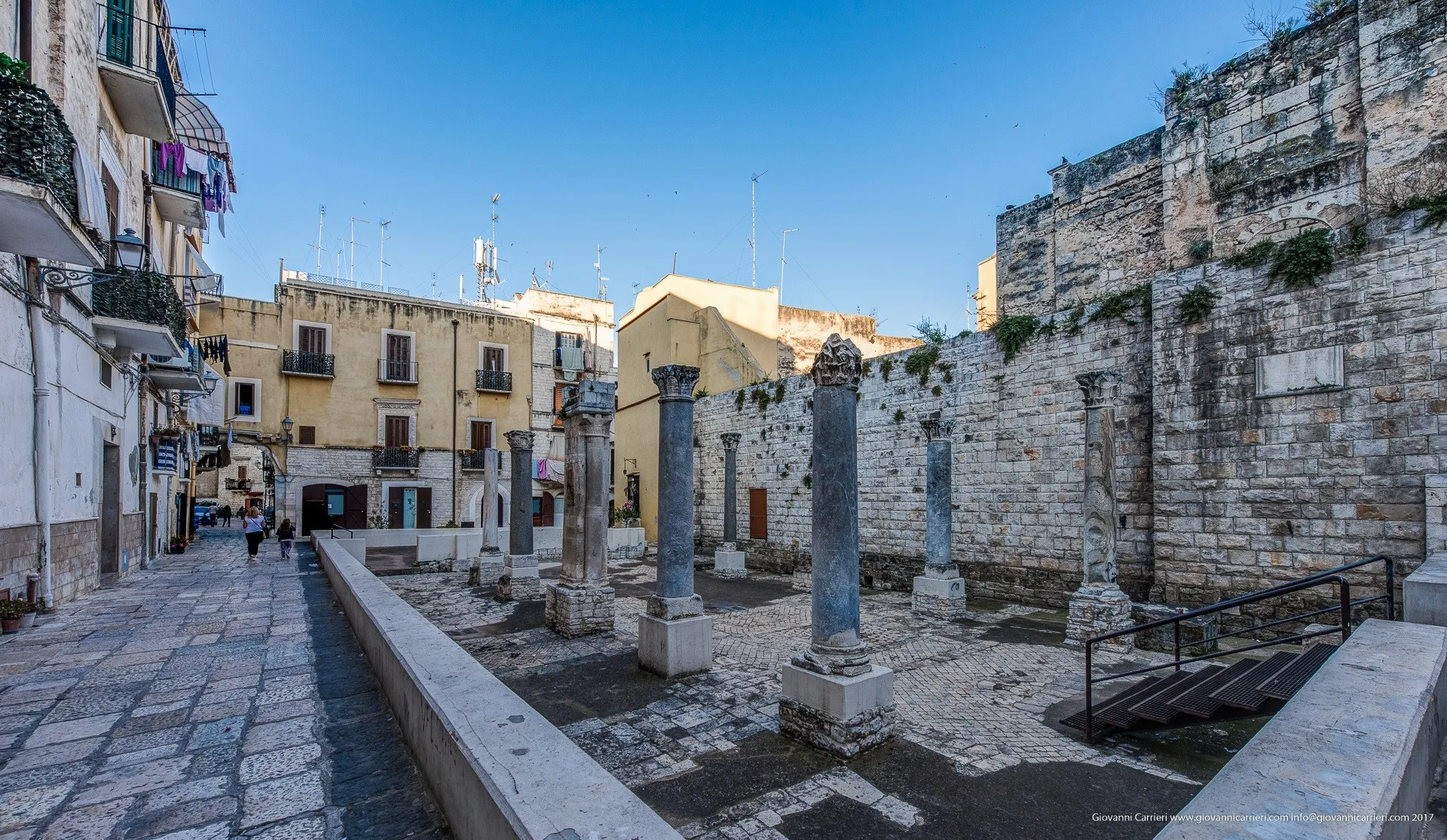 Santa Scolastica street in old town of Bari