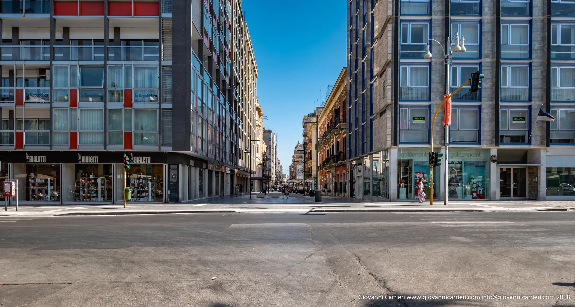 Via Sparano da Bari vista da Corso Vittorio Emanuele
