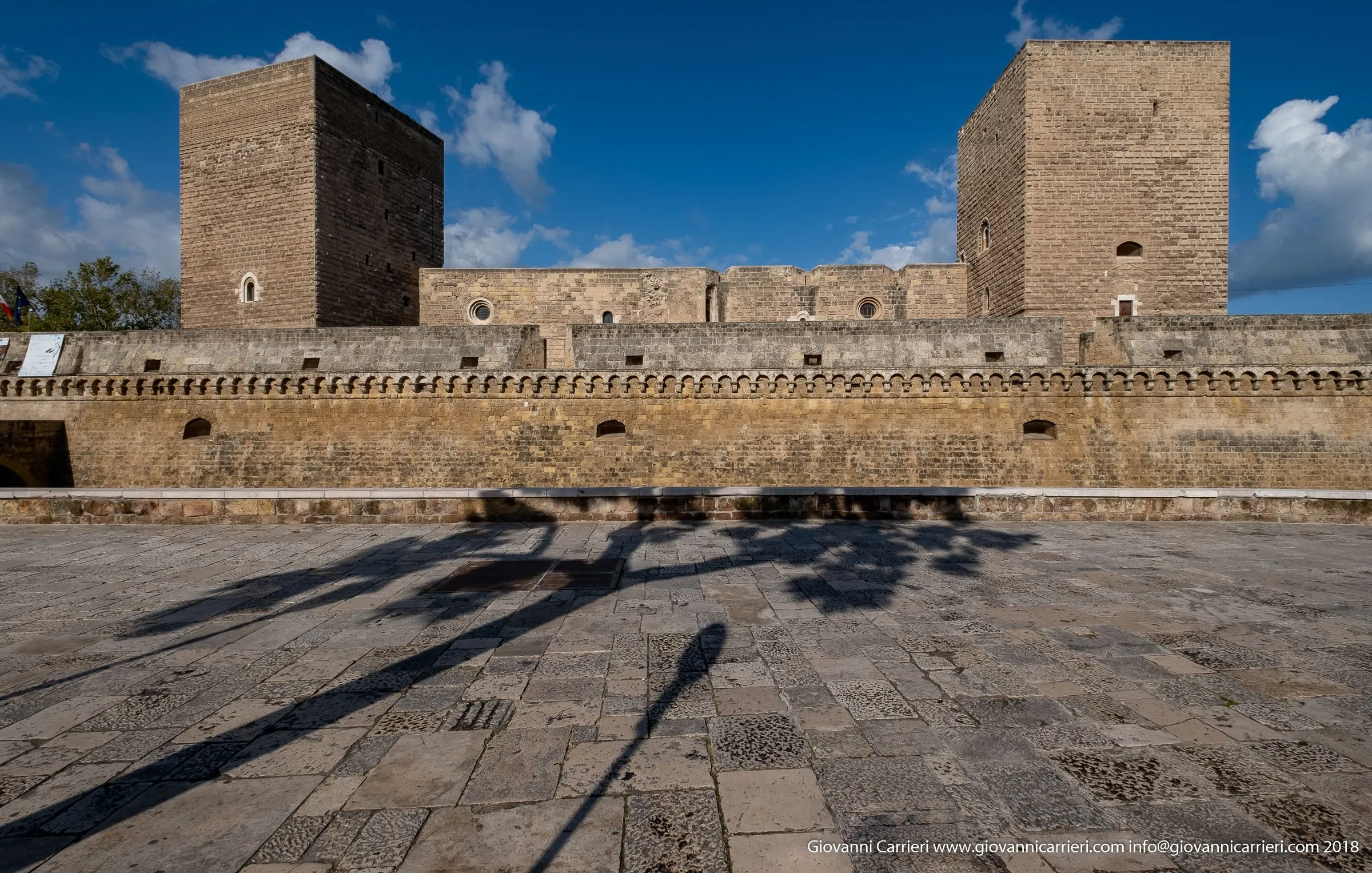 Front view of the Norman Swabian Castle, Bari