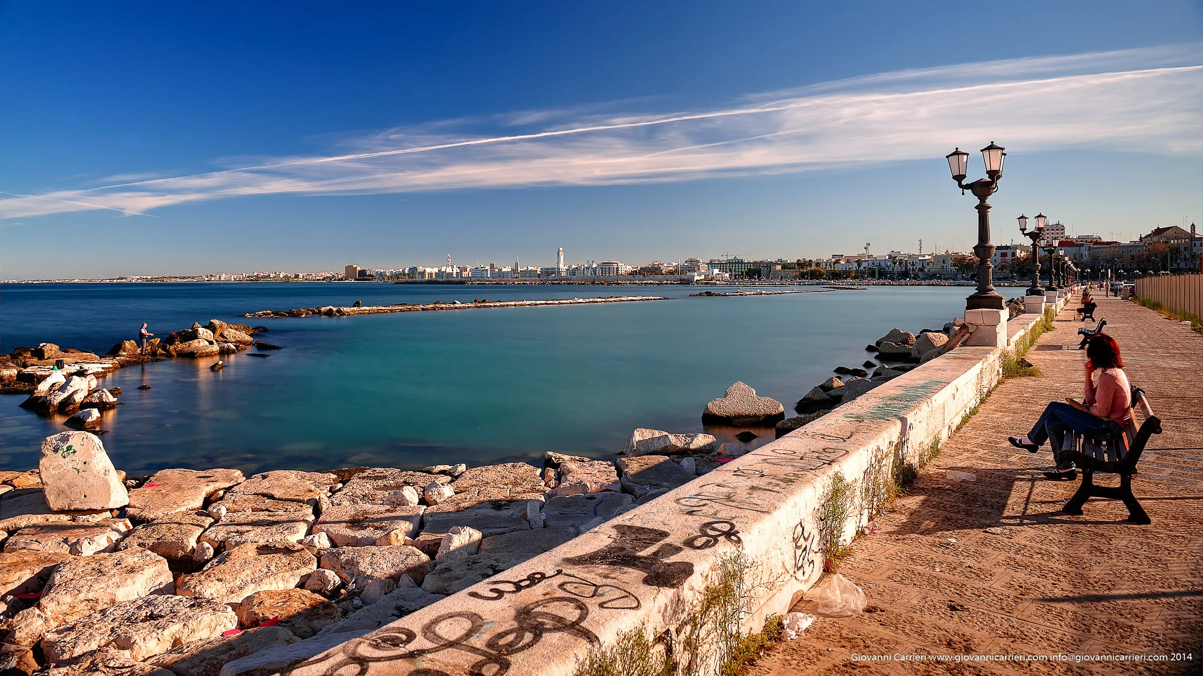 Il lungomare di Bari visto da Viale Augusto Imperatore