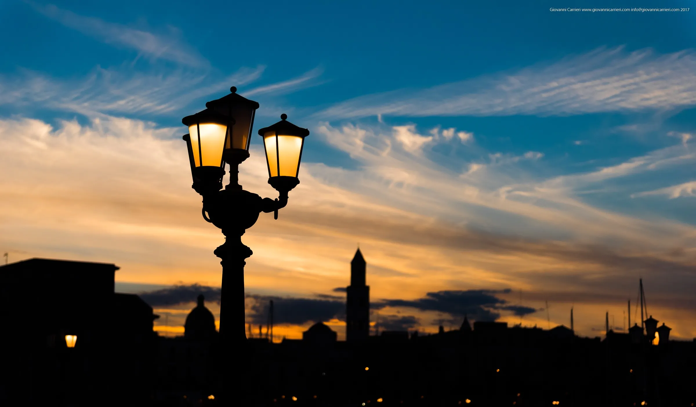 Bari skyline from the seafront