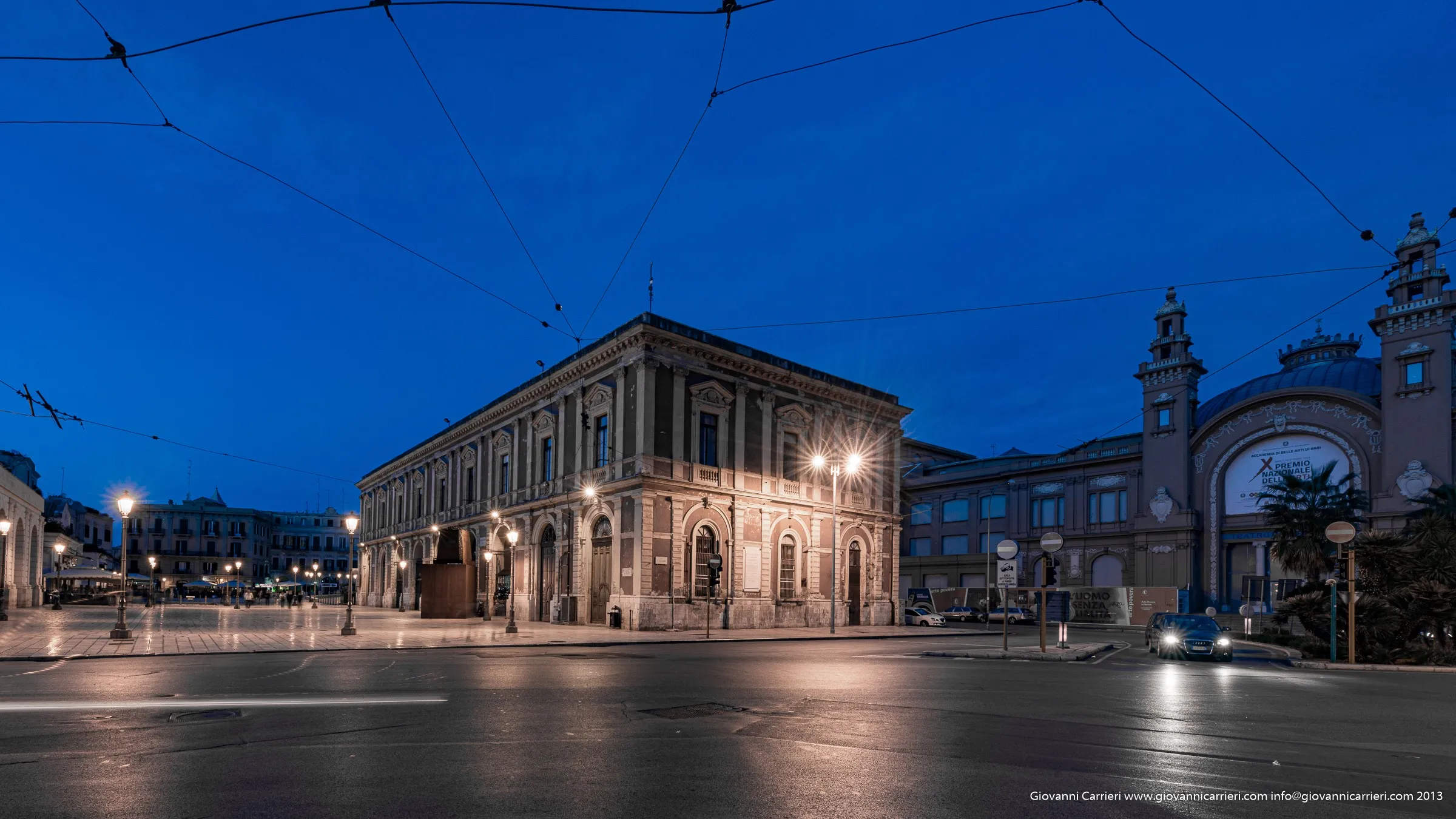 View of Piazza Ferrarese and Margherita theater