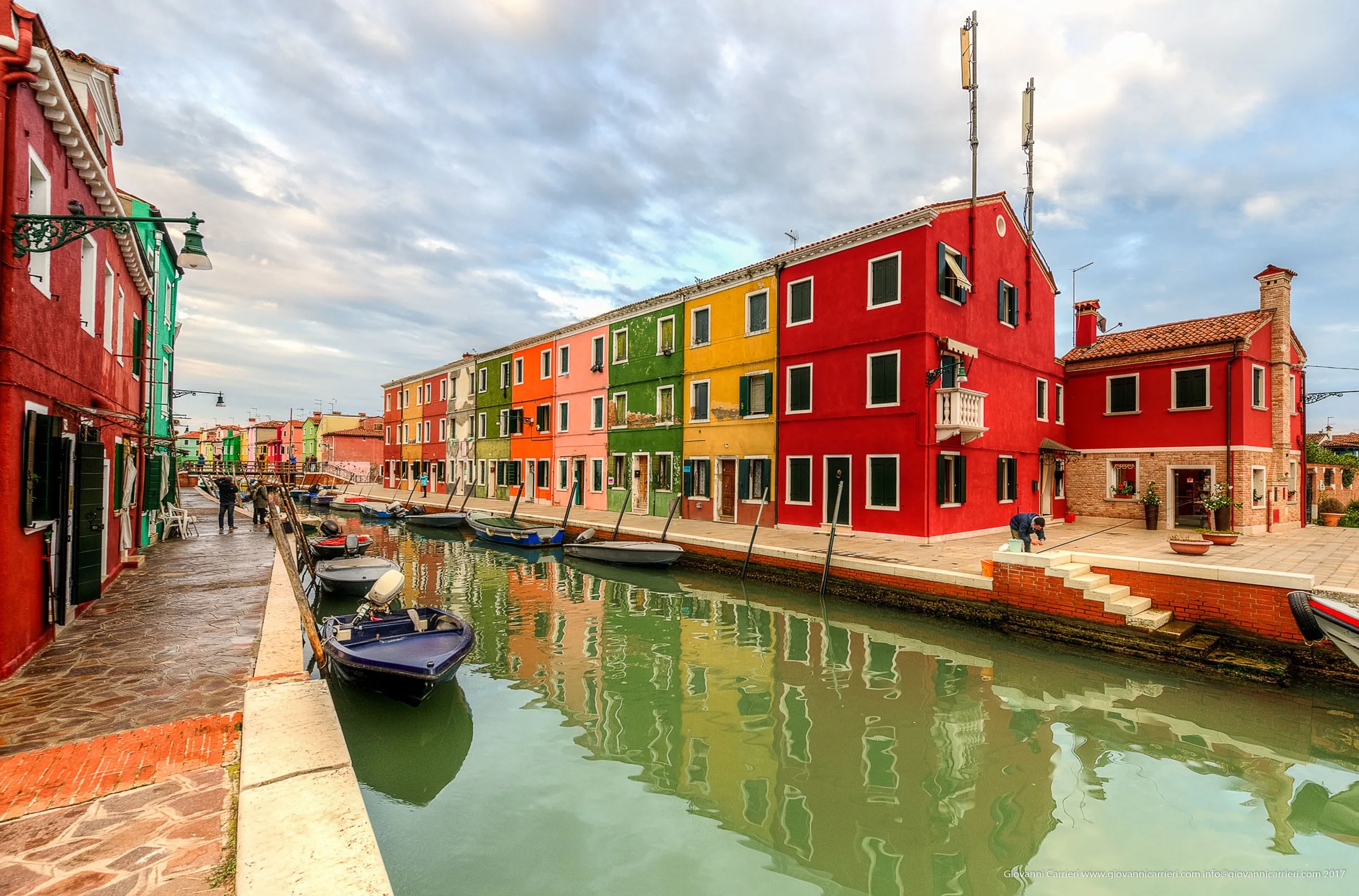 The shore of the the Old Fish Market - Burano