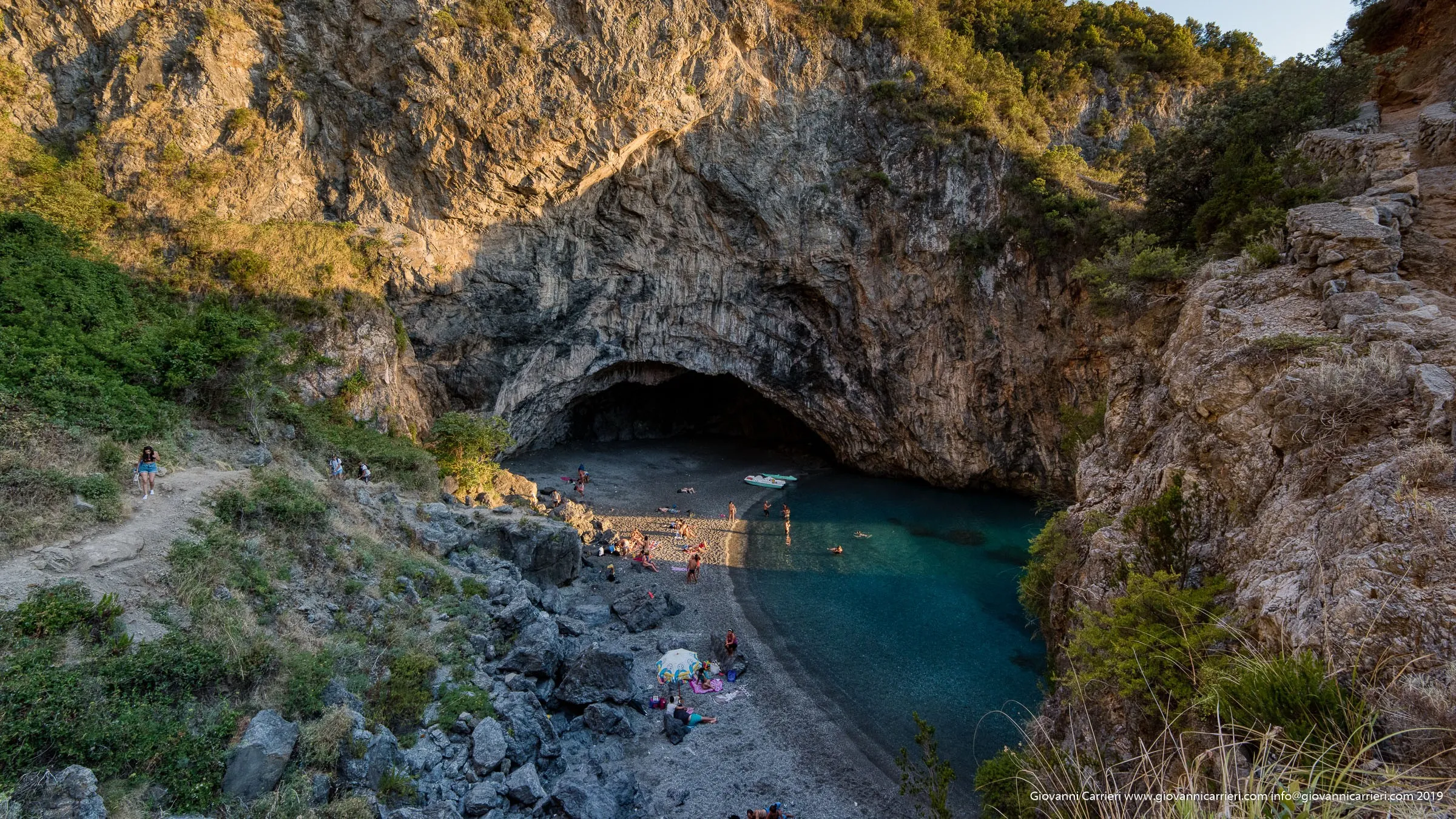 the sandy bay of Arcomagno