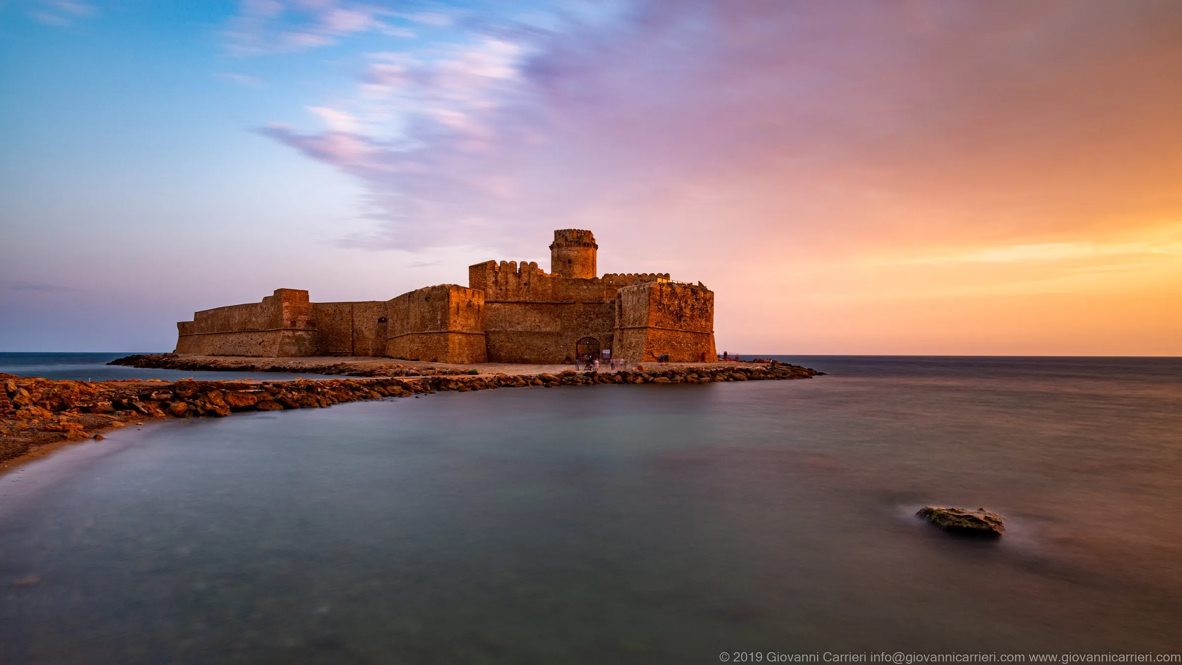 The Aragonese Castle of Le Castella in Crotone district